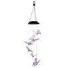 Nuovo design 2v Solar Intelligent Light Control Design e colore Shell Butterfly Wind Chime Decorazione del corridoio Luce colorata