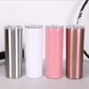 20oz Skinny Tumbler Doppelwandige schlanke Auto-Reisebecher Edelstahl Weinbecher Home Office Trinkbecher