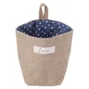 Sacs de rangement Mini sac de bureau Jute toile articles divers panier et tapis de jeu jouets organisateur boîte suspendue pour grand Toy1