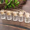 Car Perfume Bottle pendant ornament freshener for essential oils diffuser fragrance empty Glass bottle 3 Styles