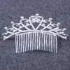 Frauen Hochzeit Braut Krone Tiara Kamm Diamant Herz Krone Stirnband Kopfschmuck Hochzeit Geburtstag Festzug Party Schmuck