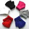 guanti sportivi mezze dita Guanti Bambini Ragazze ragazzi Guanti Guanti invernali Bambini Ragazzi Ragazze Guanti caldi Baby Knitted Stretch Candy Color regalo