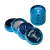 56mm herb grinder with 4 layers 5 colors Zinc alloy smoke grinders Crusher Smasher tobacco accessories