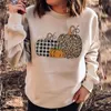 Women's Hoodies & Sweatshirts Women Casual O Neck Skull Print Halloween Pumpkin Design Long Sleeve Pullovers Tops Autumn Streetwear Ladies