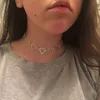 Ожерелья Choker Choker Choker Choker Choke для женщин Золотое ожерелье Цепочка Ожерелье Ювелирные Изделия Подарочные девушки