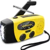 For AM/FM NOAA Solar Weather Portable Radio With 2000 MAh Waterproof Solar Hand Crank LED Flashlight399f422B