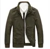 Men's Jacket Plus 3XL size Loose cotton solid Military Men Spring mens Casual Coats warm Jackets 201105