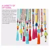 11 Color Ethnic Bohemia Tassel Statement Necklaces & Pendants Women Resin Wood Beads Chain Yellow Jewelry Y200323