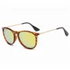 Vintage runda solglasögon för kvinnor män klassiska design solglasögon hög kvalitet utomhus UV400 kör nyanser med falllådor