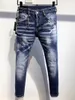 2020 Nytt märke av fashionabla europeiska och amerikanska mäns casual jeans, högkvalitativ tvätt, ren handslipning, kvalitetsoptimering LA352