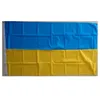 Ukrayna Ülke Ulusal Bayrakları 3'x5'FT 100D Polyester Sıcak Satış İki Pirinç Grommets ile Yüksek Açık Kalite