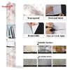 Marble Vinyl Self Adhesive Wallpaper for Bathroom Kitchen Cupboard Countertops Contact Paper Waterproof Wall Stickers Home Decor LJ201128