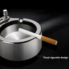 Kreativ multifunktionell metall AshTray 2 i 1 rökningstillbehör Tiotusen matchar lättare cigarettaska Tray Dekorativ cigarr C3180963