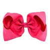 2022 new 8 Inch Grosgrain Ribbon Baby girls Clips Fashion Large Bowknot Barrette Kids Hair Boutique Bows Children H
