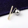 Broche de perles coréennes pour femmes, Cardigan de pull, grande aiguille, épingles de sûreté, broche de ceinture de serrage, Badges élégants, bijoux