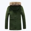 Mode Pelz Liner Jacke Parkas Männer Winter Dicke Warme Herren Jacke und Mäntel Casual Mit Kapuze Mantel Outwears Liebhaber Kleidung 201119