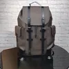 Klassiska heta män backpack handväskor riktiga läderskolor ryggsäckar axelväskor för man kvinnor ryggsäck storlek 41/47/13cm
