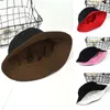 Moda Mujeres Sólido Color Plano Algodón Reversible Pescador Sol Sombrero Cubo Casquillo Plano Algodón Reversible Fisherman Hat Cuber Cap