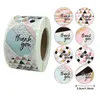 500pcs 1.5inch Thank You Label Stickers DIY Gift Box Decoration Cake Baking Bag Package Envelope Decor