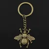 Moda Hornet Honey Bee 40x38mm colgante 30mm llavero cadena Color bronce plata hombres regalo para el coche llavero de recuerdo Drop5408093