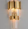 Post-Modern Crystal Wall Sconce Light Crystal Wall Luxury Creative Warm Hallway Bedroom Bedside Lamp