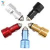 3.1a Metal Mini Dual USB-laddare Snabbladdning 3.0 Bilstelefon Laddare för iPhone Samsung Xiaomi MI 9 QC3.0 Snabb Laddning 30st / Lot