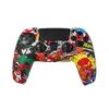 4 Kamuflaż Kolory Miękkie Ochronne Pokrywa Silikonowa Skóra Skóra PlayStation 5 Sterownik PS5 Gamepad Protector Anti-Slip Cap DHL