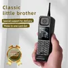 Luxuriöses klassisches kleines Retro-Handy mit Lautsprecher, helle Taschenlampe, Powerbank, Schnellwahl, entsperrt, Dual-Sim-Bluetooth-Handy, kostenloser Halter