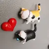 子猫冷蔵庫マグネットステッカー磁気キャット冷蔵庫の素敵なキティかわいい動物樹脂飾り子供家の装飾
