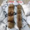 100% Real Fur Collar Winter Natural Raccoon Fur Women Scarfs Coat Scarves Luxury Male Parka Female Warm 60cm 70cm 80cm #2 Y2010072840