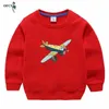 Nova chegada crianças meninos de manga comprida suéteres marca casual o-pescoço dos desenhos animados de algodão 100% Baby's Pullovers para 2-12Y Kids Clothing 201109