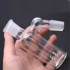 45 90 graders glas Bong Ash Catcher med 14mm 18mm hane till kvinnlig tjock Pyrex Ashcatcher Bongs för rökning av vattenrör