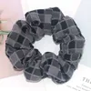 Kobiety Cloth Liny Włosów Siatka Solid Color Guma Włosów Scrunchies Fashion Ponytail Holder Duże jelit Akcesoria do włosów