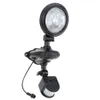 Zonnepaneel LED gemonteerd beveiligingstuin licht met PIR-bewegingssensor 3 LED's Pad Wand Outdoor Noodlamp Verstelbaar