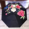 Top Flowers Umbrellas Hipster Automatic Designer Luxury Umbrellas High Quality Outdoor Travel Multifunction Windproof Sun Umbrellas