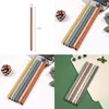 Thread Food Grade Silicone Straw No Trace Bendable Pure Color Screw Straws Reusable Environmental Recyclable Multicolor New Arrival 1 8hk J2