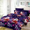 Julklappar sängkläder Satser Lyx 3 st Hem Sängkläder Ställ Jacquard Duvet Cover Bed Sheet Twin Single Queen King Size Bed SovClothes
