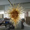 Antique Blown Glass Chandelier Lamp Lighting LED Pendant Lamps Handmade for Bedroom Bome Decoration 32 by 40 Inches