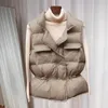 Ultra Light Down Vest Femmes Court Coupe-vent Manteau léger Gilet chaud Femme Blanc Canard Veste sans manches1