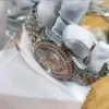 36 -миллиметровый серебряный Iceed Out Luxury Watch Arabic Numbers Da Teju ST Box Men Automatic Selfwind Checking Diamonds7880208