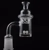 Chiodo banger al quarzo con fondo spesso 5 mm con tappo in carb rotante Perla terp luminosa 10mm 14mm 18mm Giunto maschio femmina per bong dab rig9767946