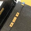 9A Designer-Umhängetasche für Damen, klassisch, luxuriös, Leder, Zahnstocher-Handtaschen, modische Klappenhandtasche, Baguette-Taschen mit Box