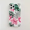 Designer Floral Leal Stampa Case di cellulare a prova di shock per iPhone 11 12 Pro Max xs max xr 7 8 più cover posteriore IMD8211714