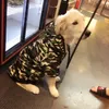 Winter Large Dog Coat Big Clothes Pet Jacket Camo Warm Costume Golden Retriever Labrador Husky s 3XL 7XL T200710