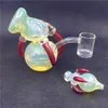 Glass Bong Water Pipe Dab Rig Dragon Shape Hookah 10mm Dewar Joint Bubbler Percoloater Accessories Craftbong