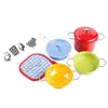 11pcs cuisine colorée jouet ensemble ustensiles de cuisine casseroles plats alimentaires mini simulation enfants ustensiles de cuisine faire semblant de jouer jouets LJ201009