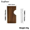 LEAFMAN Natural Wood Dugout Stash Case Box With Clear Glass One Hitter Pipe Bat Portable Wooden Tobacco Dugout Case Accessoires