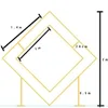 새로운 결혼식 소품 단 철 금속 선반 기하학적 모양의 아치 결혼 무대 배경 장식 꽃 스탠드