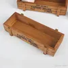 Retro Design Planters Fashion Wooden Garden Pot Anti Wear Desktop Flowerpot Fun Decorations Storage Box New 3 7hx ZZ