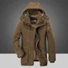 Parkas con capucha de invierno para hombre, chaqueta gruesa con forro de piel, abrigo informal para hombre, abrigos desmontables, chaqueta Masculina de talla grande 4XL 220105